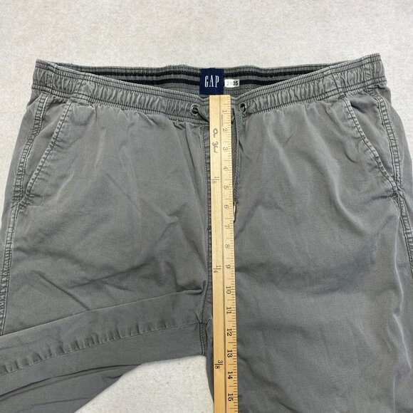 Vintage Gap Jogger Pants Mens XL Gray Chino Twill Pull On Drawstring Y2K - Picture 6 of 8